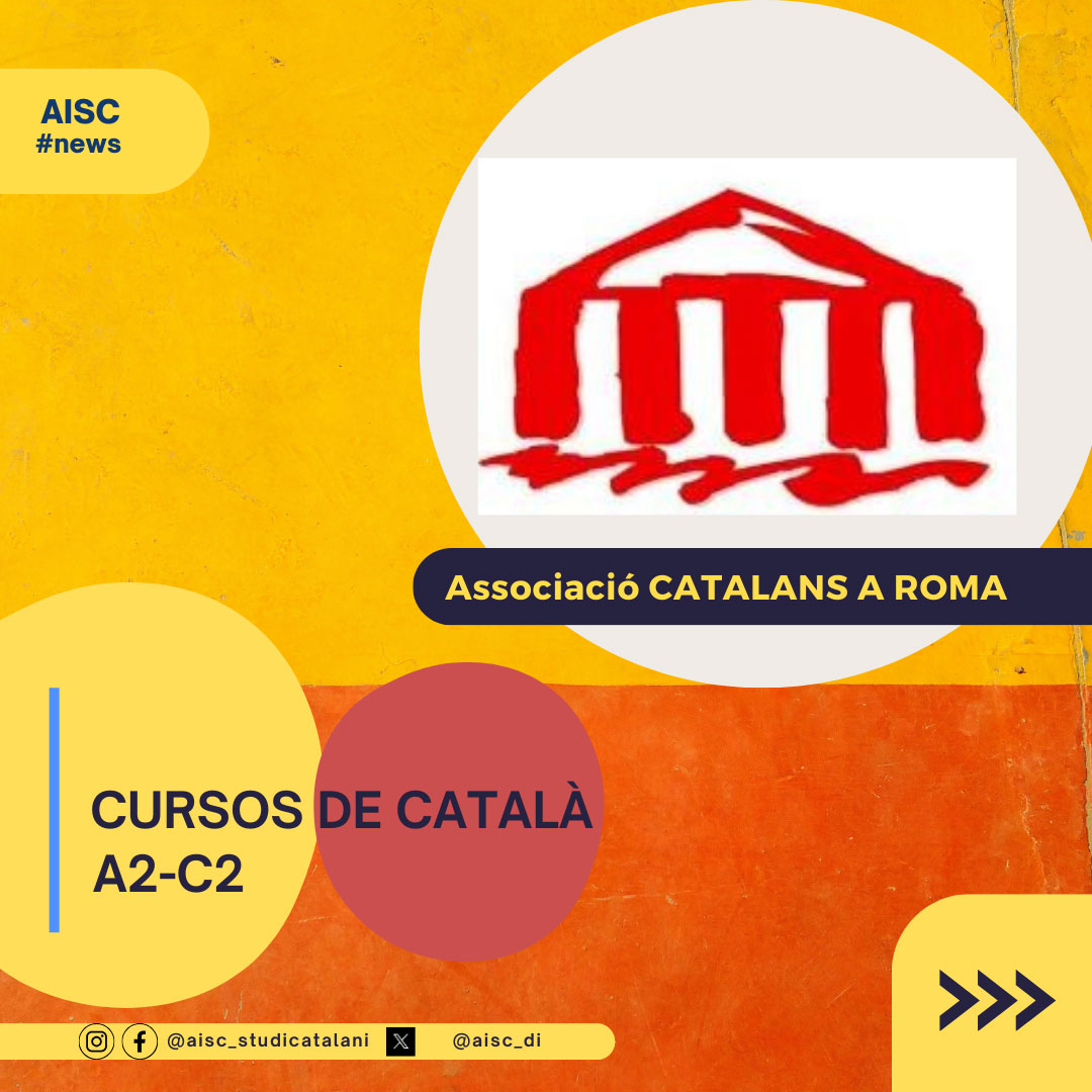 Ripartono i corsi di catalano dell'Associació Catalans a Roma