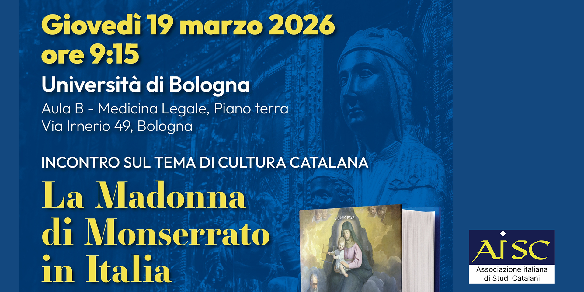 Seminario “La Madonna di Monserrato in Italia” – Università di Bologna